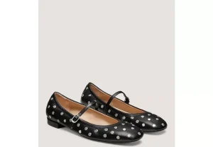 Stuart Weitzman CLARIS STUD BALLET FLAT