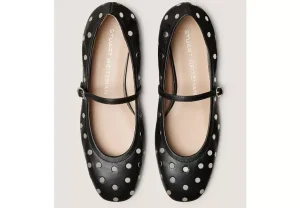 Stuart Weitzman CLARIS STUD BALLET FLAT