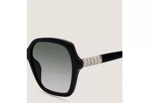 Stuart Weitzman CRYSTAL GEOMETRIC SQUARE SUNGLASSES