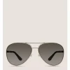 Stuart Weitzman METAL AVIATOR SUNGLASSES​