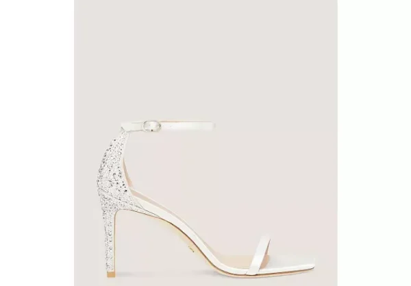 Stuart Weitzman NUDISTCURVE ROYALE PEARL 85 SANDAL