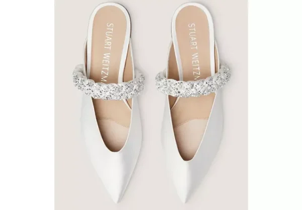 Stuart Weitzman ROYALE PEARL BRAIDA FLAT