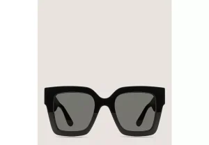 Stuart Weitzman TWO-TONE OVERSIZED SQUARE SUNGLASSES