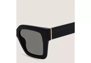 Stuart Weitzman TWO-TONE OVERSIZED SQUARE SUNGLASSES