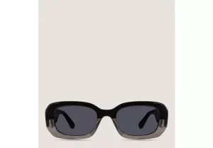 Stuart Weitzman TWO-TONE RECTANGULAR SUNGLASSES