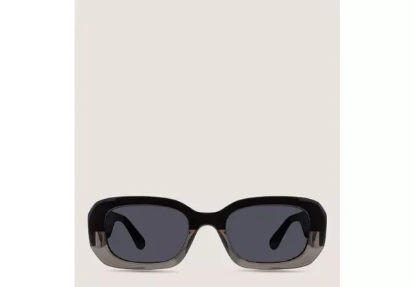 Stuart Weitzman TWO-TONE RECTANGULAR SUNGLASSES