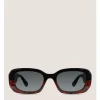 Stuart Weitzman TWO-TONE RECTANGULAR SUNGLASSES