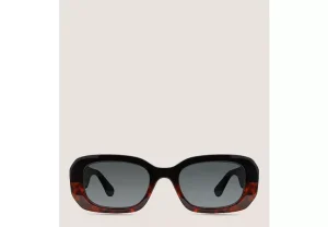 Stuart Weitzman TWO-TONE RECTANGULAR SUNGLASSES