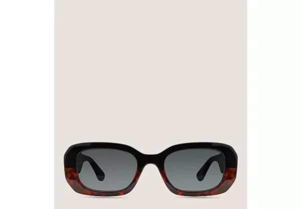 Stuart Weitzman TWO-TONE RECTANGULAR SUNGLASSES