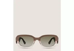 Stuart Weitzman TWO-TONE RECTANGULAR SUNGLASSES