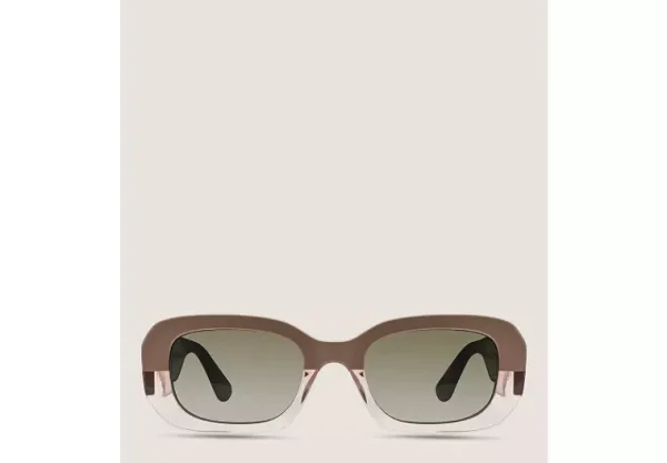 Stuart Weitzman TWO-TONE RECTANGULAR SUNGLASSES