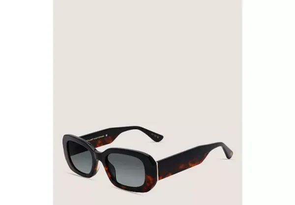 Stuart Weitzman TWO-TONE RECTANGULAR SUNGLASSES