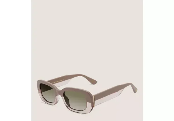 Stuart Weitzman TWO-TONE RECTANGULAR SUNGLASSES