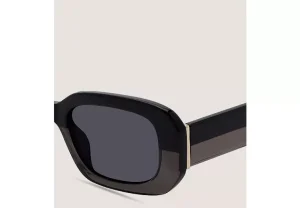 Stuart Weitzman TWO-TONE RECTANGULAR SUNGLASSES