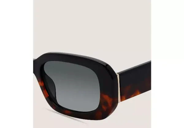 Stuart Weitzman TWO-TONE RECTANGULAR SUNGLASSES